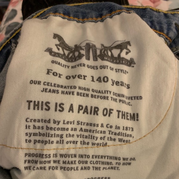 Mens Levi 505 straight leg jeans. Vintage Red tag. - Picture 3 of 3